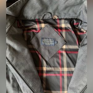 Pendleton Gray Plaid Lined Jacket